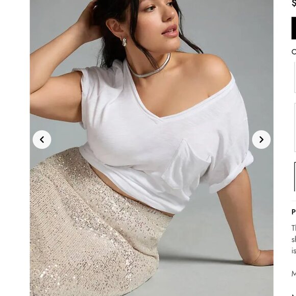 Anthropologie T.La Lars Classic V-Neck Tee - Picture 6 of 17